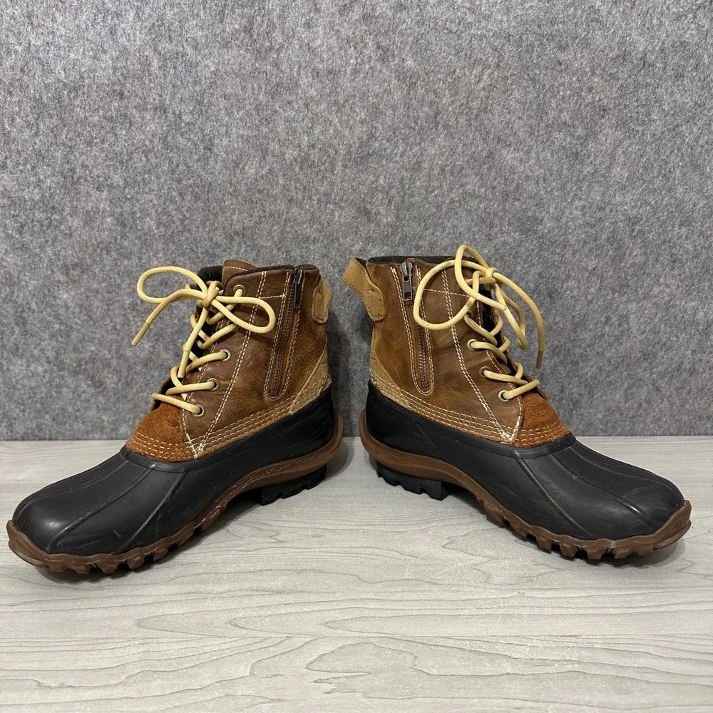 Wolverine‎ Torrent Duck Boots Womens 9 Brown Black Waterproof Leather Rain